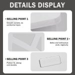 YGYQZ Small Bookshelf for Desktop Storage, Mini Cute Office Desk Shelves White Versatility Organizers for Women, Kids - Image 5